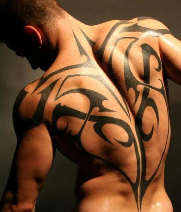 tribal tattoo back tattoos for men