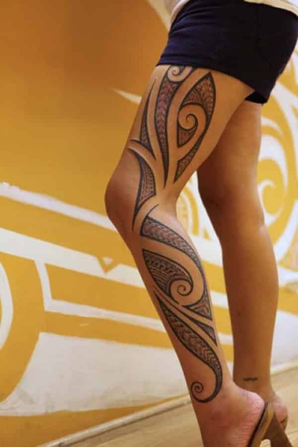 tribal tattoos for women tirbal thigh tattoos