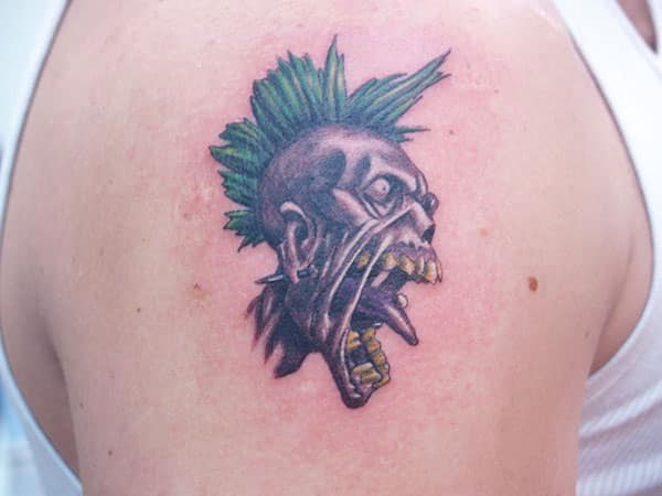 traditional-tattoo zombie tattoos