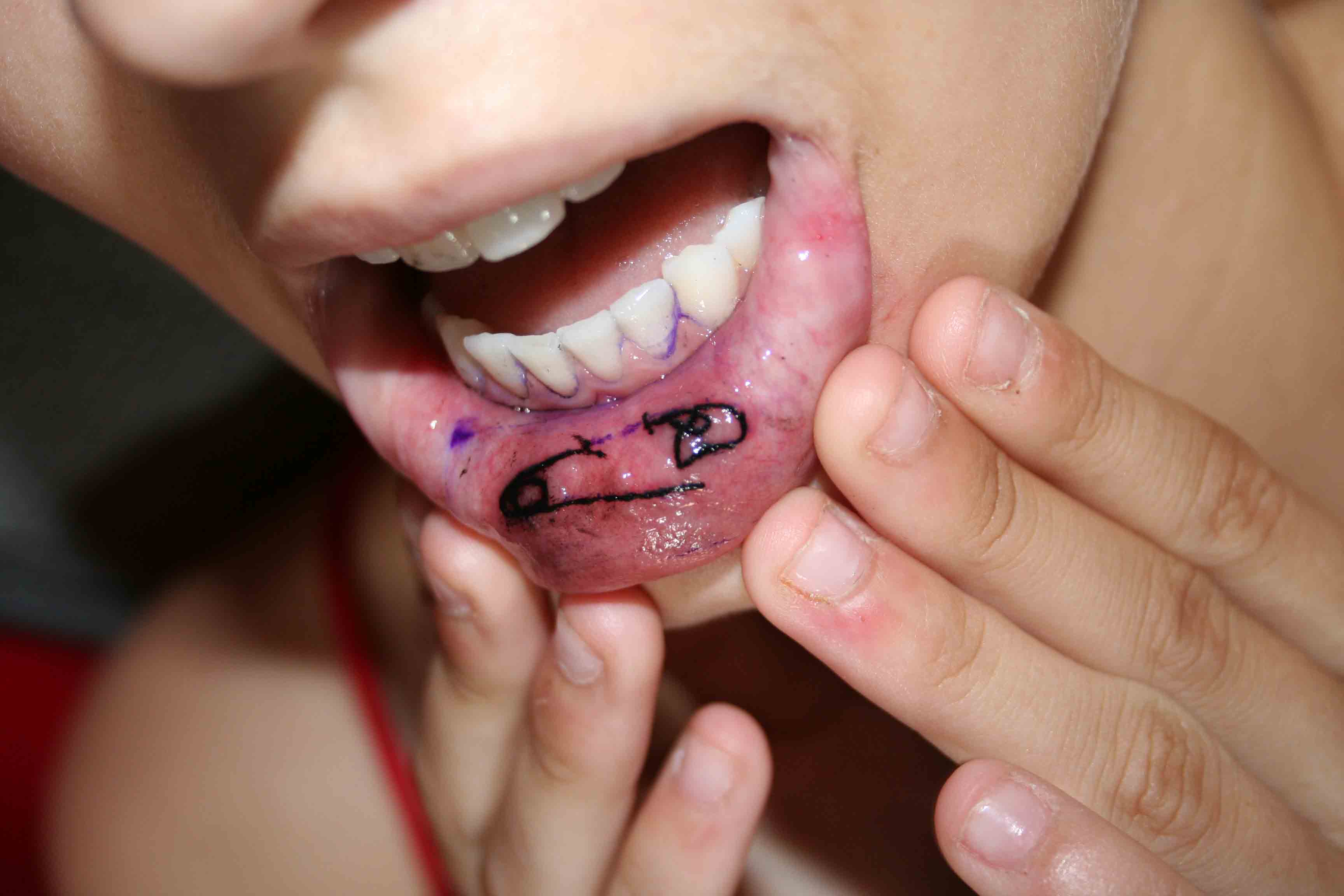 Pin by Ditte Harlsby on  Tatoveringer  Inner lip tattoo Lip tattoos  Inside lip tattoos