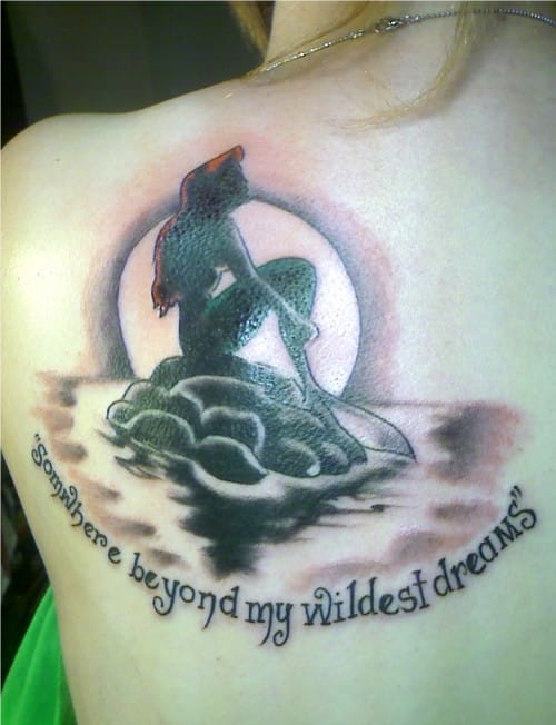 Mermaid-Tattoos-With-Quote