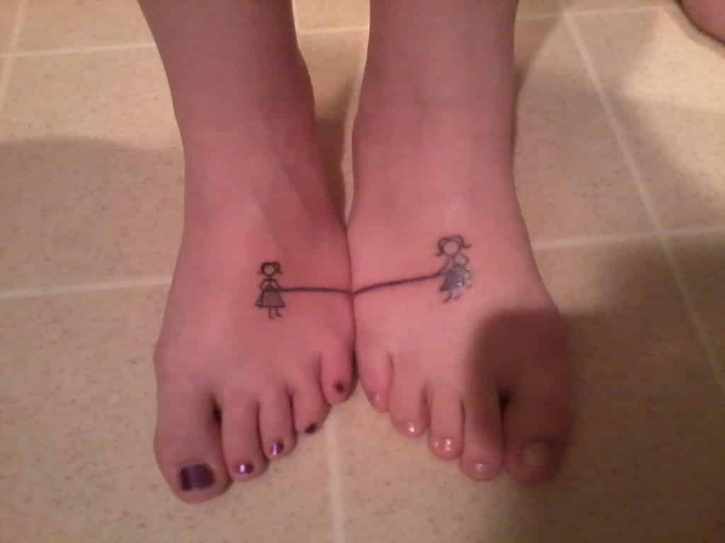 matching sister tattoos