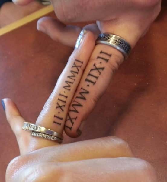 roman numeral tattoos