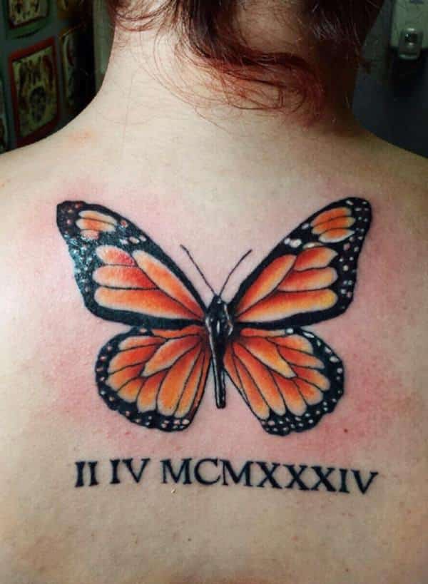 butterfly-roman-numeral-tattoos