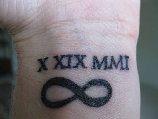 roman numerals tattoo