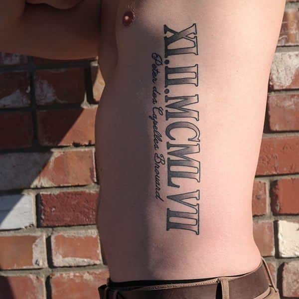roman-numerals-tattoos-on-ribs