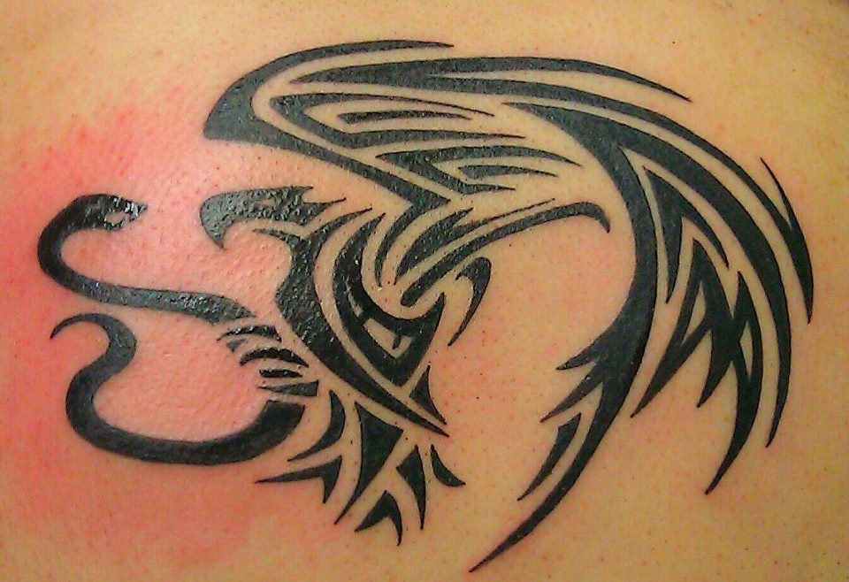 Mexican-Eagle-Tribal-Tattoo