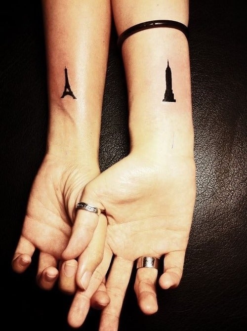 best matching tattoo for couple 2016