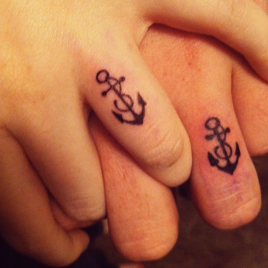 matching-sister-tattoo-anchor-designs-Full-arm