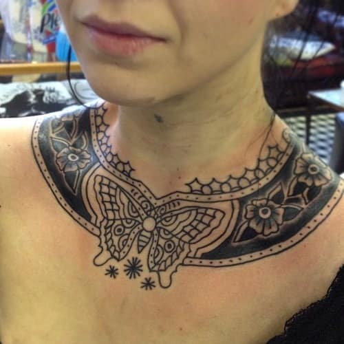 Cool-Butterfly-Neck-Tattoo