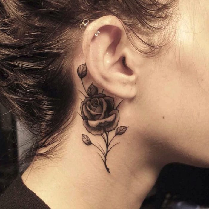 Flower-Neck-Tattoos-For-Women