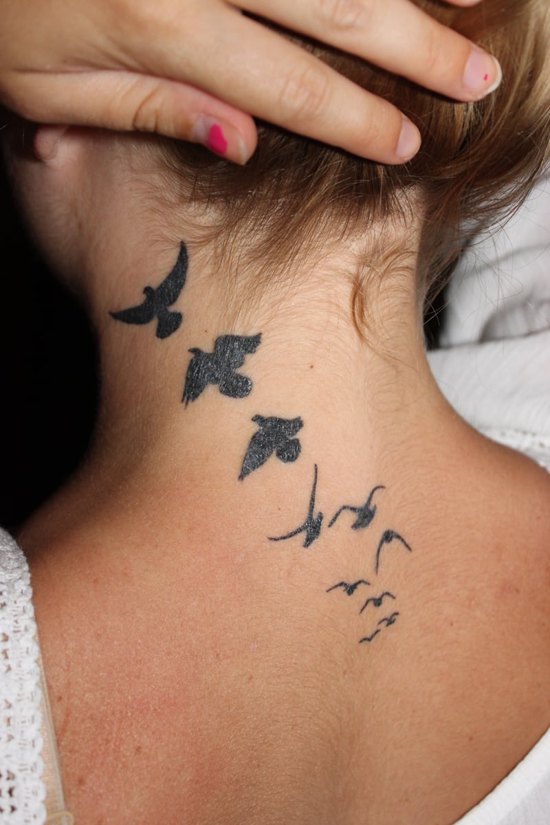 black-bird-tattoos for female