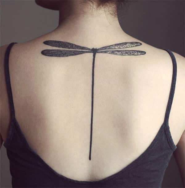 dragonfly-tattoo for women back