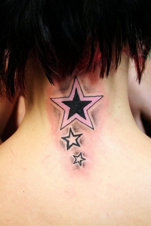 latest-stars-back-neck-tattoos-for-girls