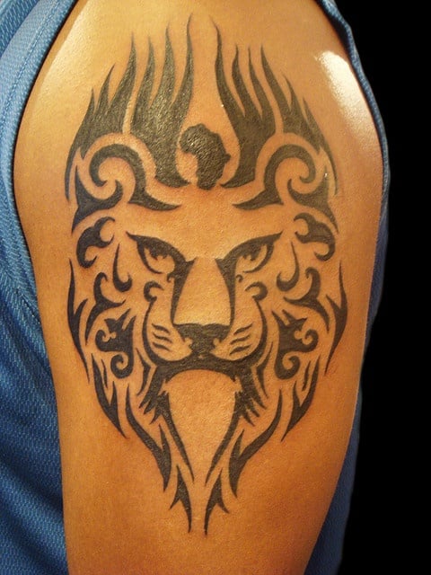 lion tattoo ideas for men arms