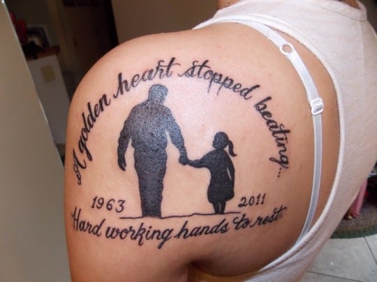 memory tattoos for dad
