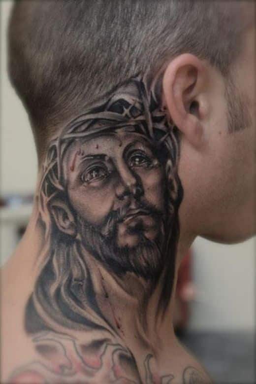 realistic-barbed-jesus-neck-tattoo
