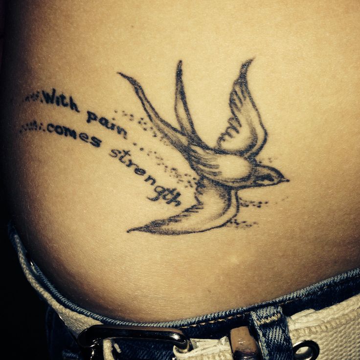 small bird memorial tattoos