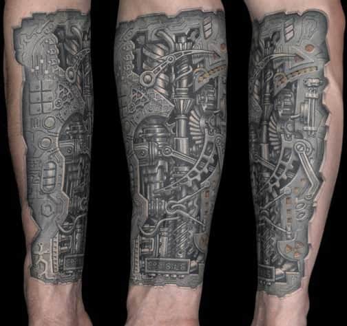 Arm-biomechanical-tattoos