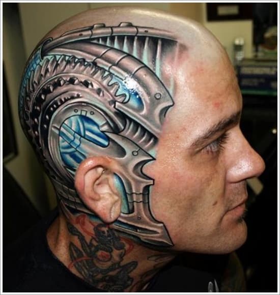 Biomechanical-head-tattoo-design
