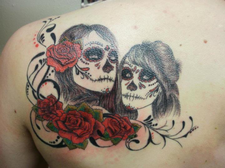 Female-Sugar-Skull-Tattoo
