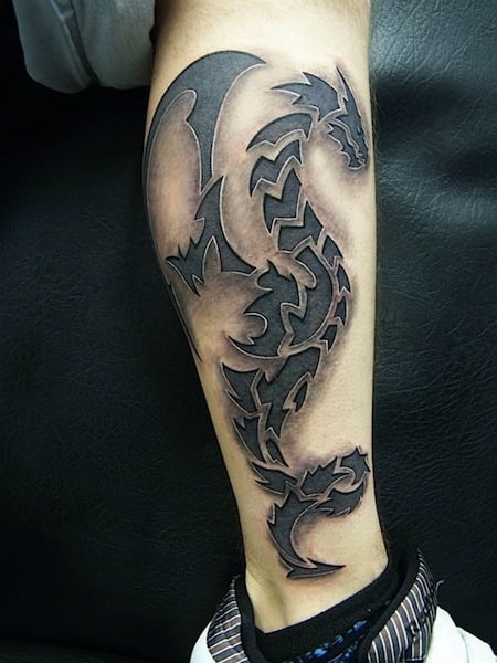 cool-dragon-calf-leg-tattoos
