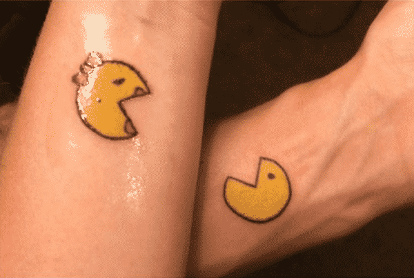 couple-tattoo-pacman