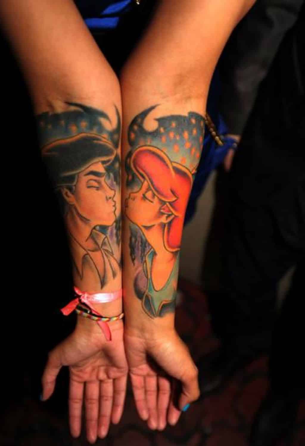 couple-tattoos-the-little-mermaid