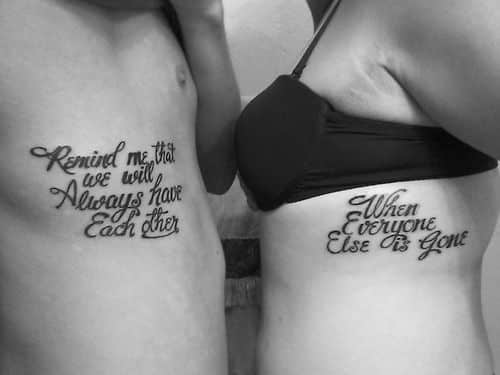matching couples tattoos