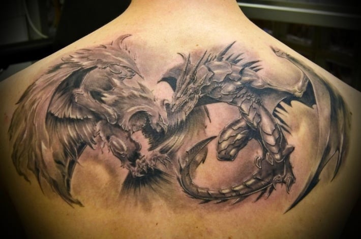 phoenix-dragon-tattoos