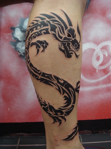 tribal-dragon-tattoos