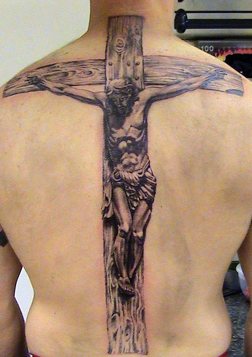 Cross religious tattoos