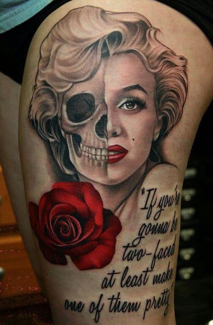 Women-badass-half-skeleton-tattoos