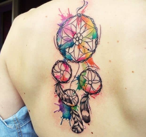 colorful-dream-catcher-tattoo