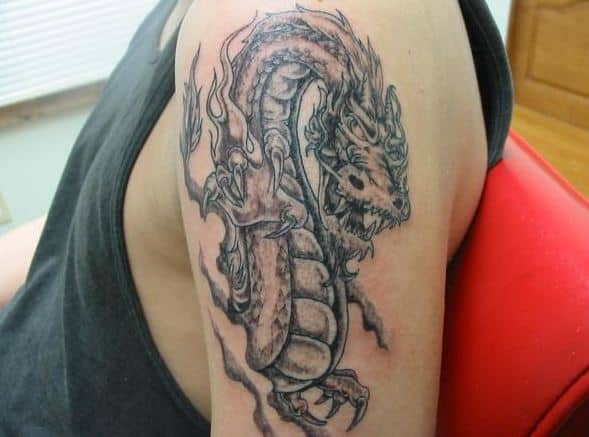 scary dragon badass tattoos