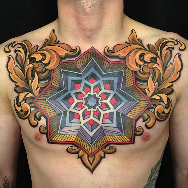 Tattoo uploaded by Rebecca  Flower mandala tattoo photo from Good Luck  Tattoo Facebook page flower mandala KirkJones mandalatattoo  traditional  Tattoodo
