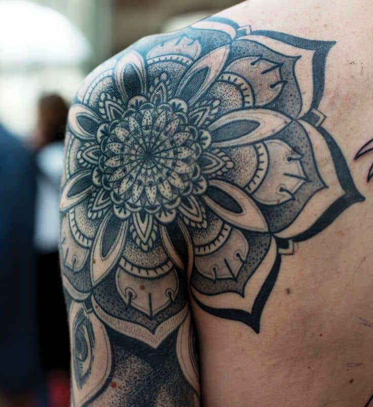 flower mandala tattoo 2017