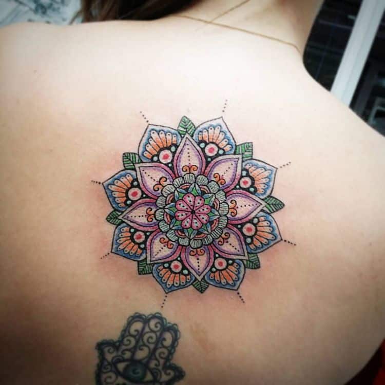 flower mandala design tattoo
