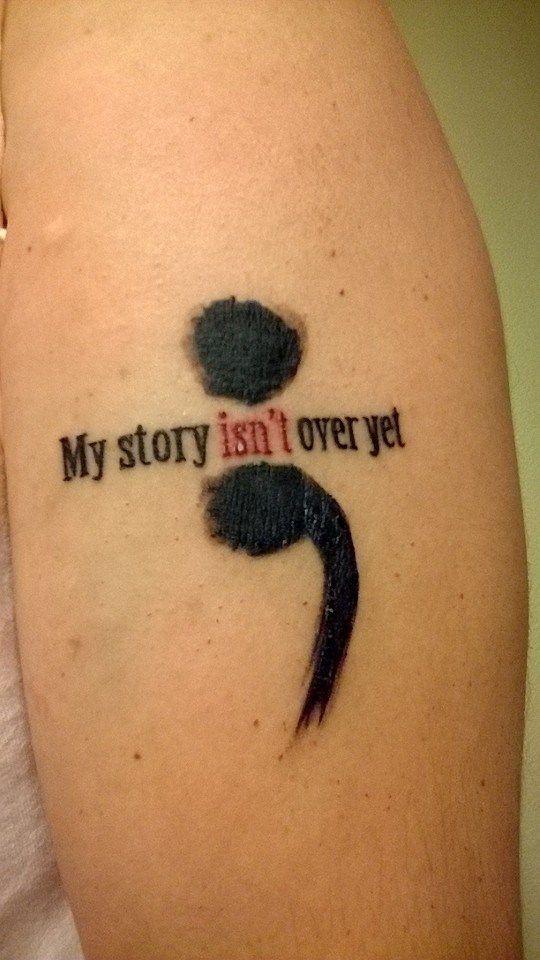 semicolon tattoo pictures images