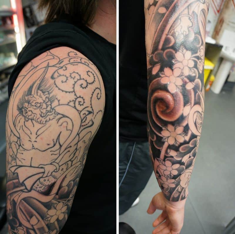Elbow Tattoos two arms