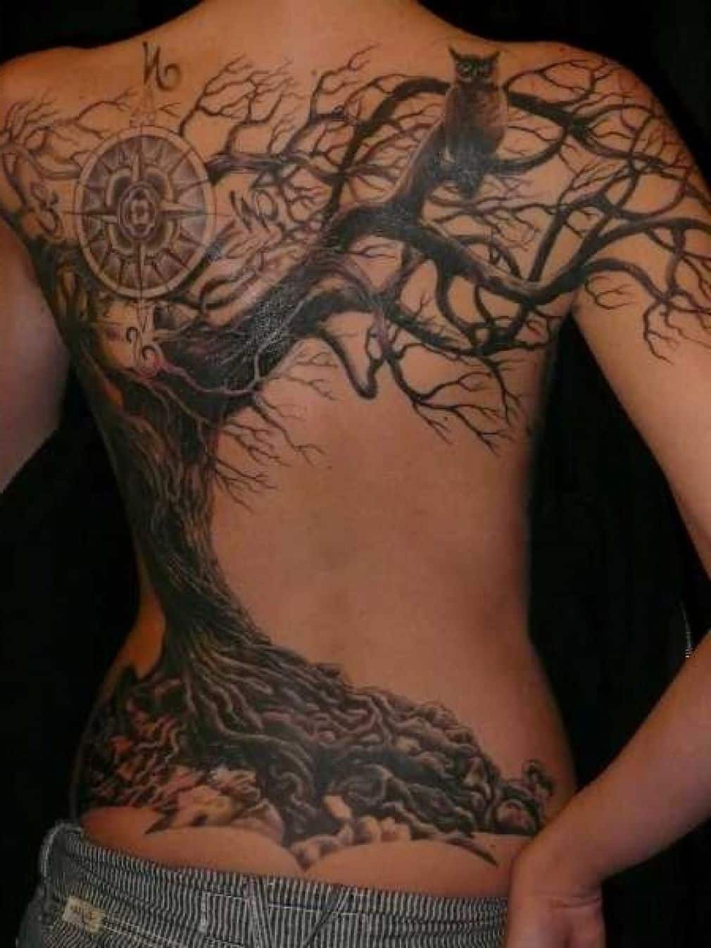 Amazing Willow Tree Tattoo Design