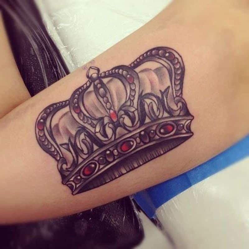 crown tattoos on sleeve