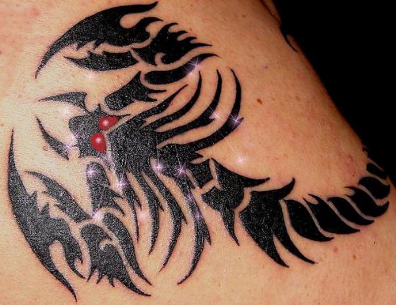 tribal scorpion tattoo designs