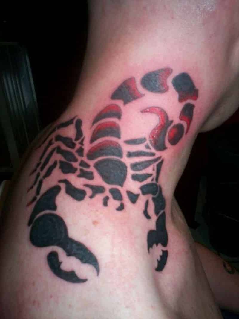 tribal scorpion tattoo