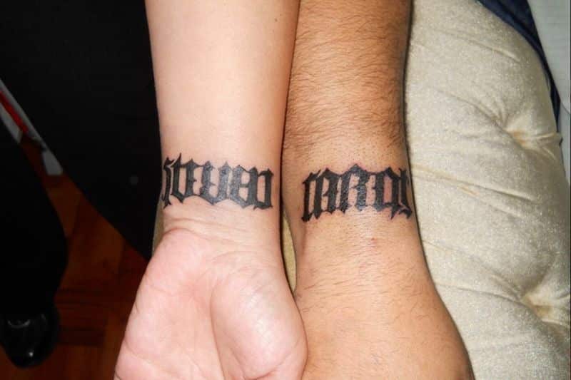 Cool Words Tattoo On Wrist