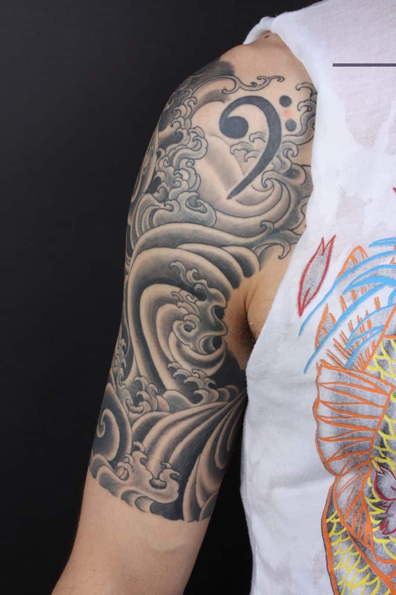 Dark Tribal Sleeve Tattoos For Men