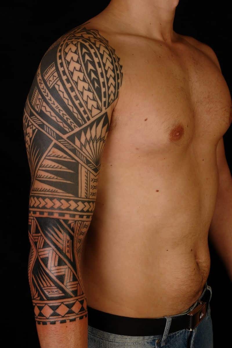 Full Tribal Sleeve Tattoos