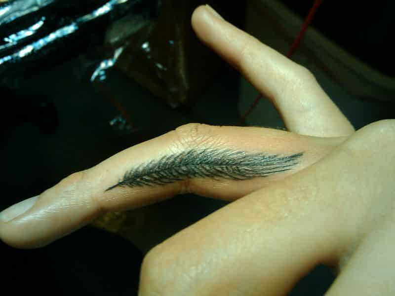 Small Feather Tattoos Designs