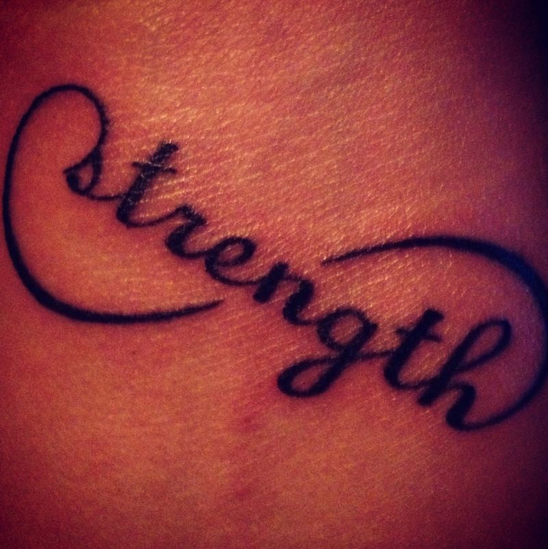 Strength Tattoos For Hand