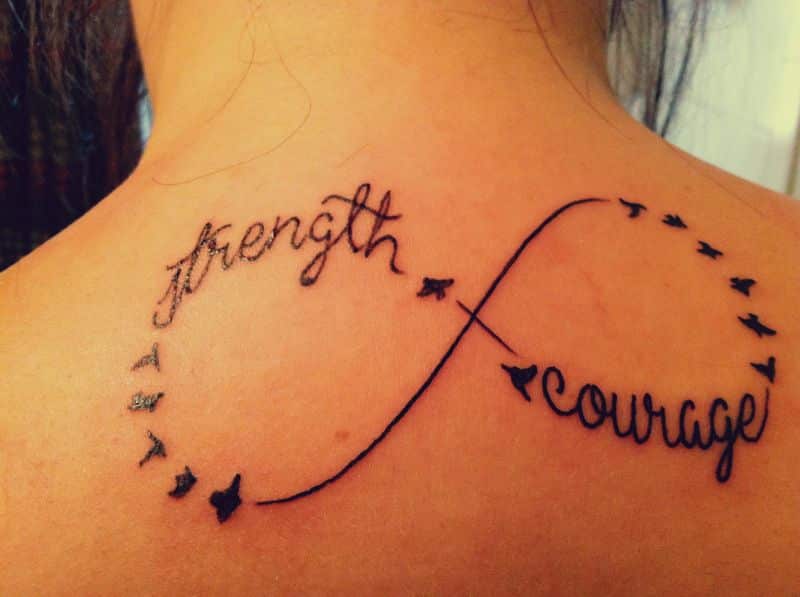 Strength Tattoos On Back